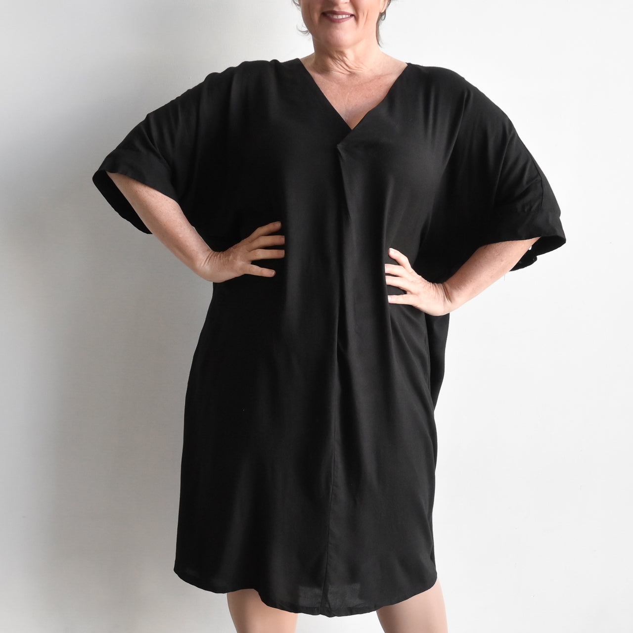 Lucy In The Sky Kaftan Dress - Black