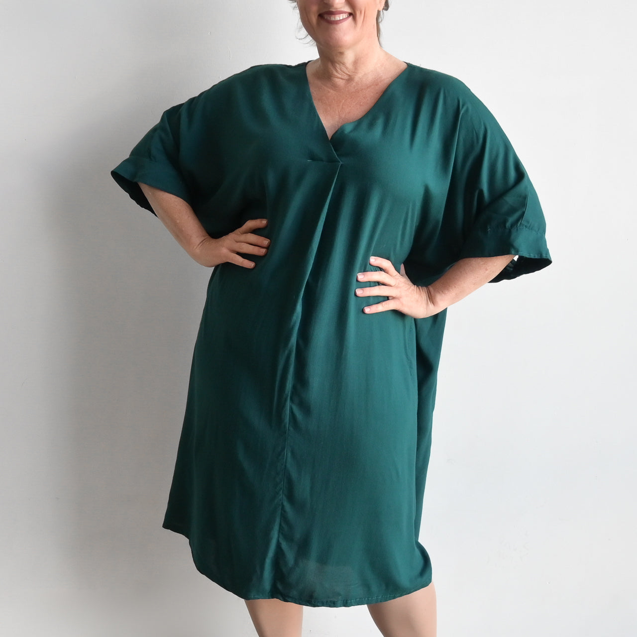 Lucy In The Sky Kaftan Dress - Peacock Green