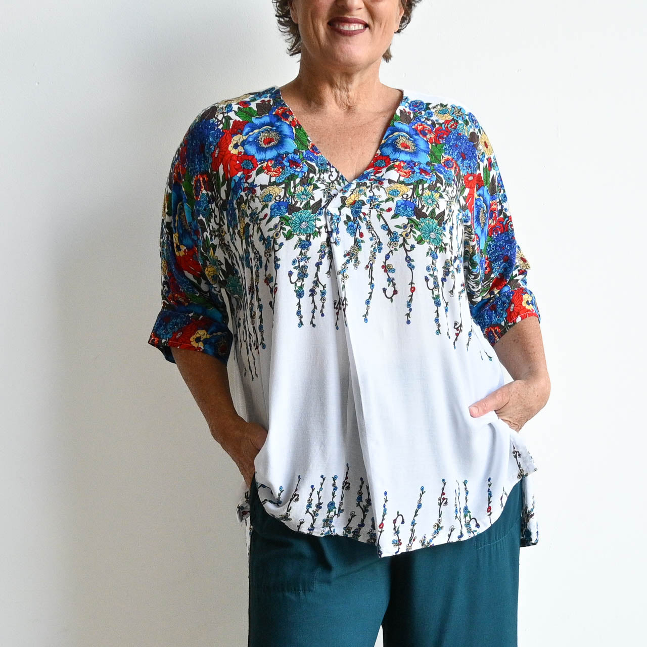 Lucy In The Sky Blouse - Floral