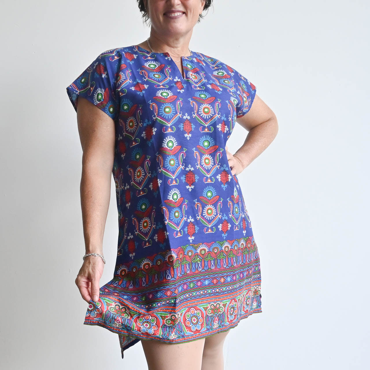 Sari Cotton Tunic - Moroccan Nights – KOBOMO