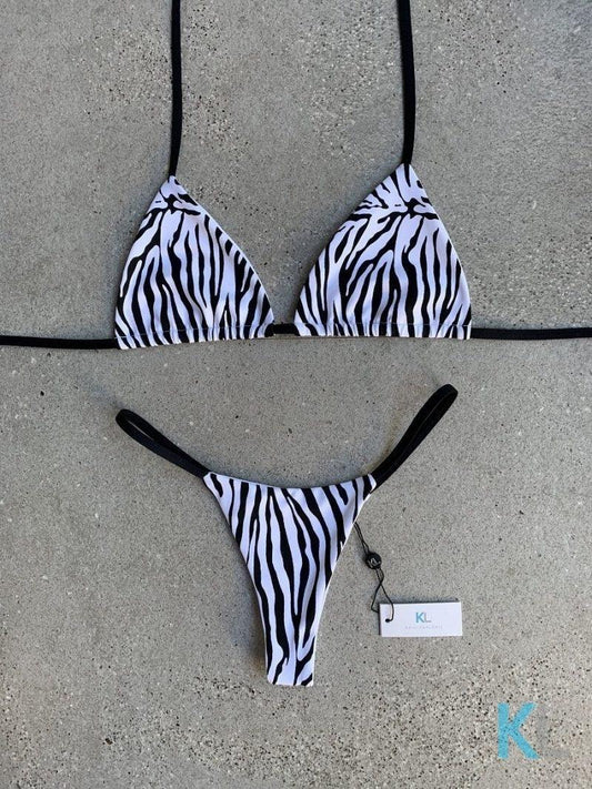 Pink Zebra Bikini Top – Kristen Lonie Swimwear