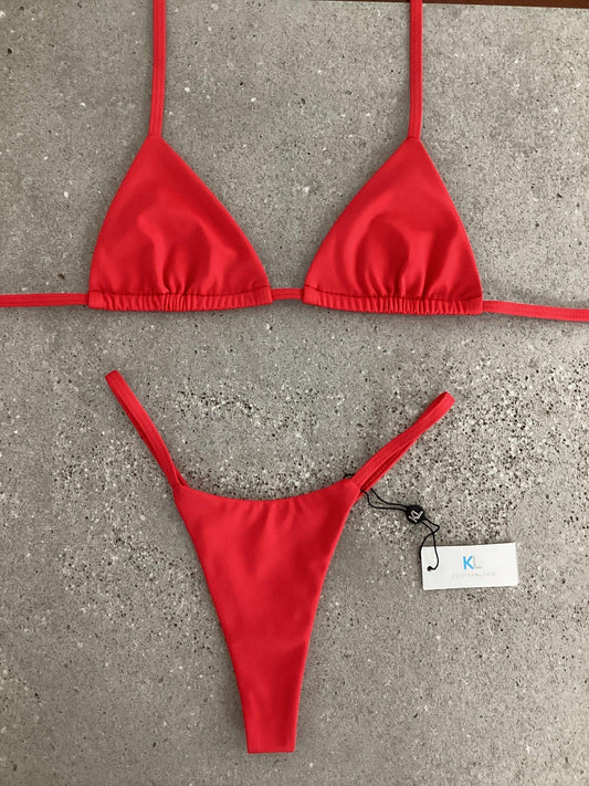 Red Bikini Top – Kristen Lonie Swimwear