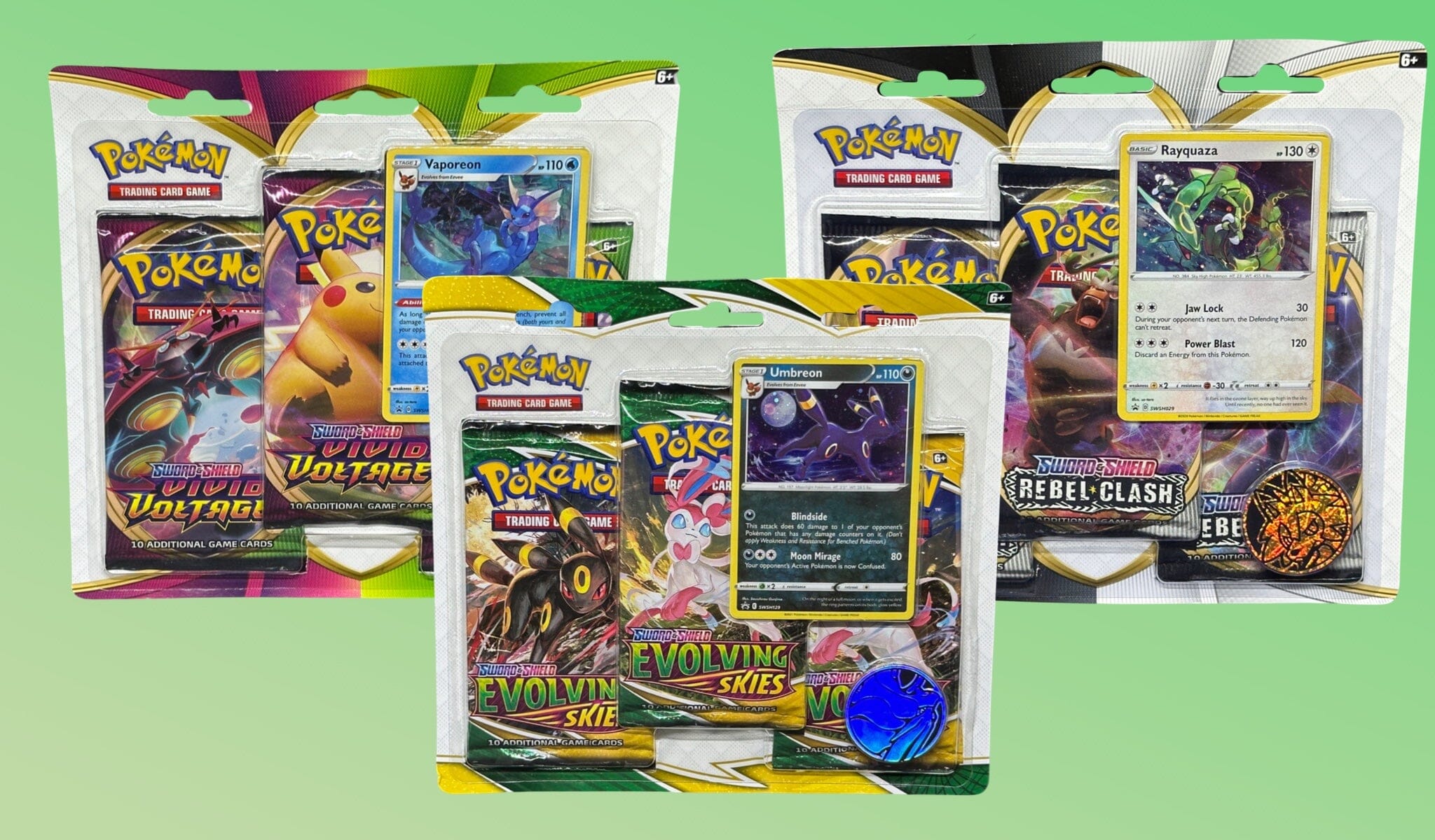 The Best Pokemon Sword and Shield 3 Pack Blisters at CardsRfun