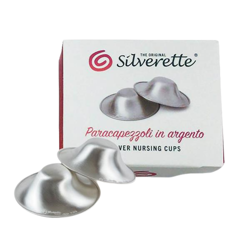 Zomee Original Silver Nursing Cups - Nipple Shields for Nursing
