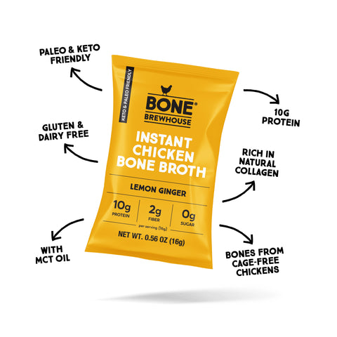 Lemon Ginger Bone Broth Features