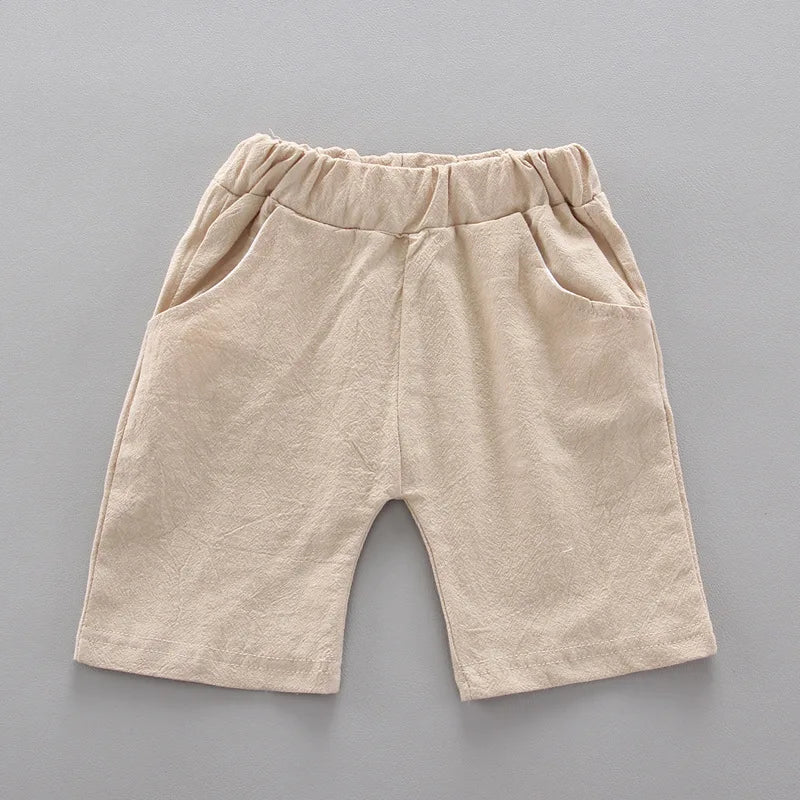 A imagem mostra o short do Conjunto Infantil Masculino Camisa e Short Desenho