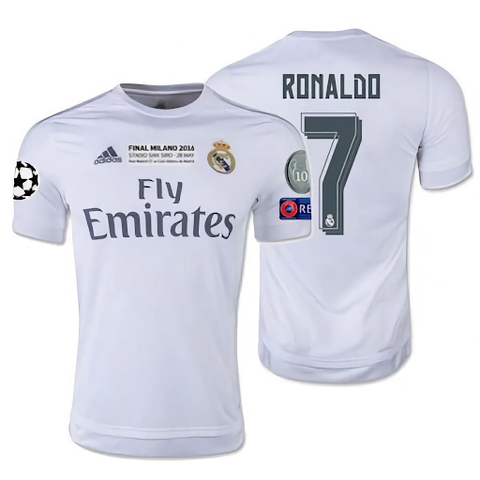 Real Madrid Home UCL Final Ronaldo Jersey