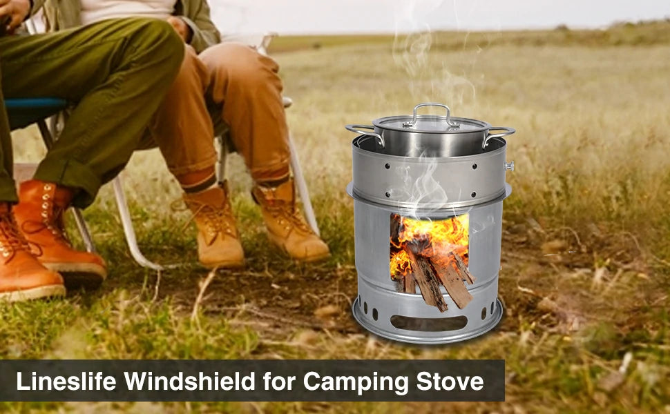 REDCAMP Rocket Stove Windscreen