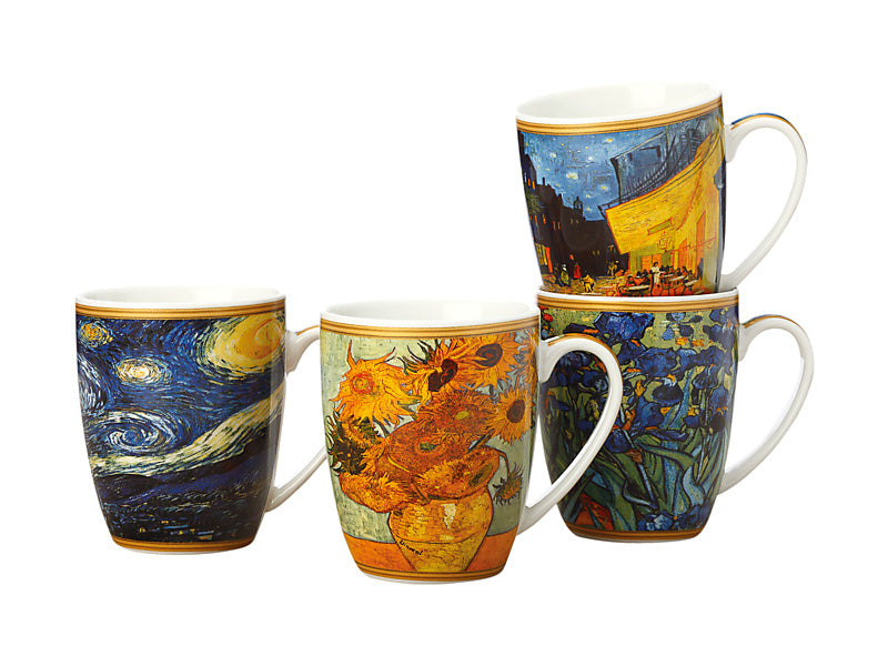 Impressions Van Gogh Mug Set of 4 Gift Boxed