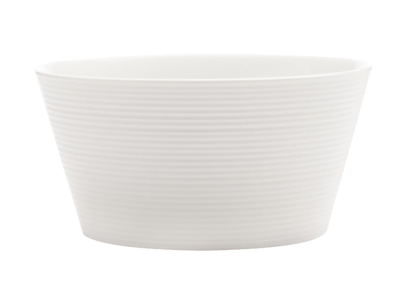 Casual White Evolve Conical Bowl