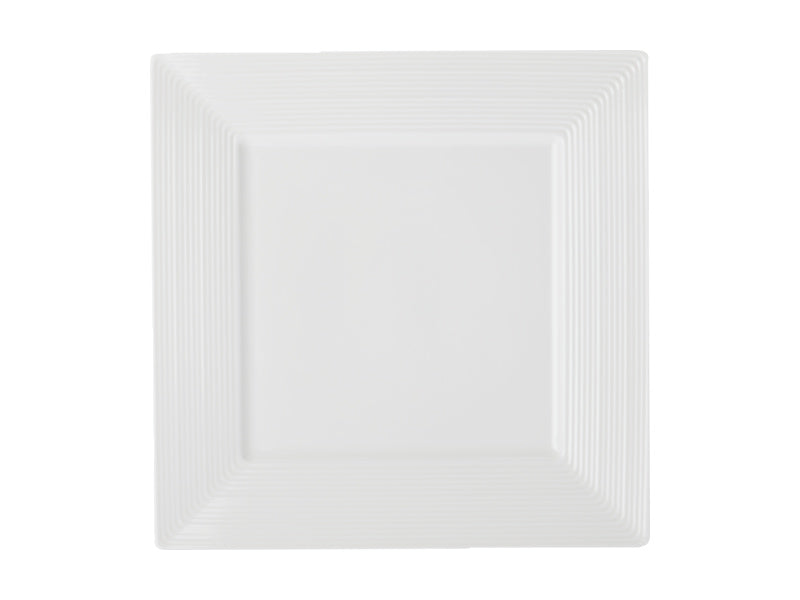 Casual White Evolve Square Entree Plate