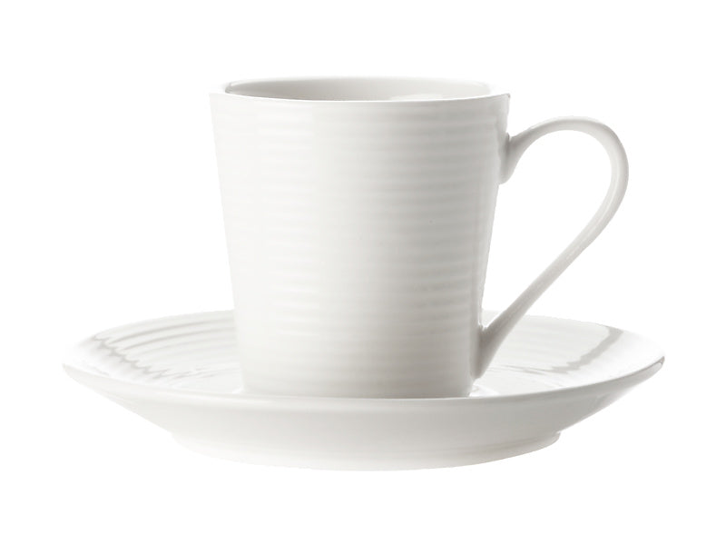 Casual White Evolve Demi Cup & Saucer