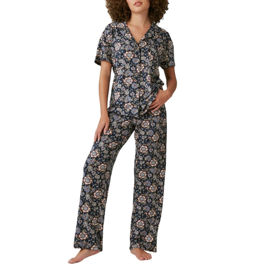  Lucky Brand Womens Pajamas - 2 Piece Ribbed Hacci