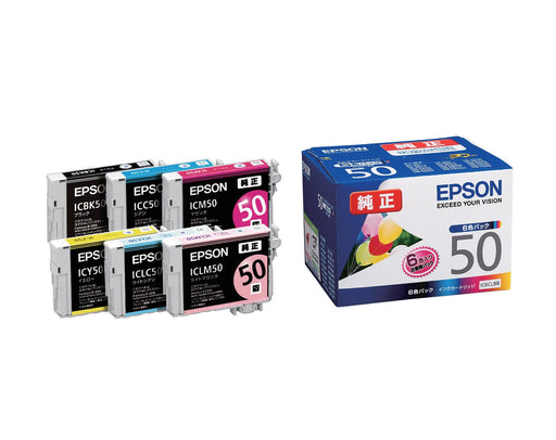 EPSON genuine ink cartridge Balloon IC6CL50 set 6 colors Pack