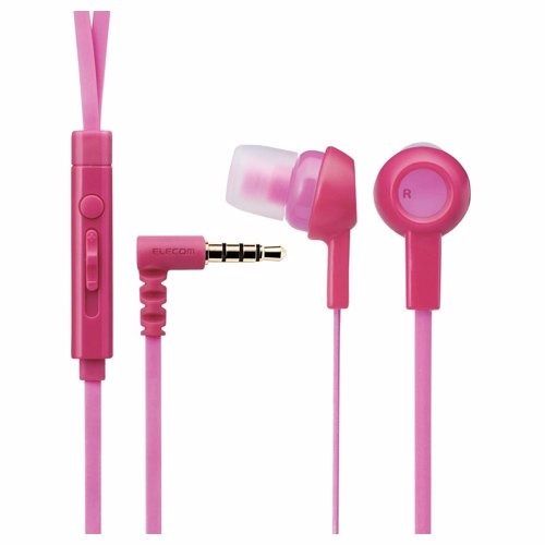 ELECOM EHP-CS3520M PND In-Ear Headset for Smartphones Deep Pink NEW from Japan_1