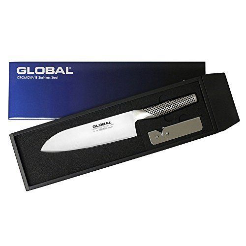 Global GST-A46 Santoku and Sharpener 2piece set Kitchenware NEW from Japan_1