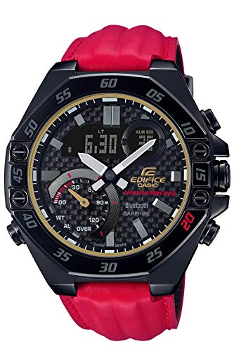 女性が喜ぶ♪ Casio Edifice Deer Watch ECB-10HR-1A Red - fullgauge.com