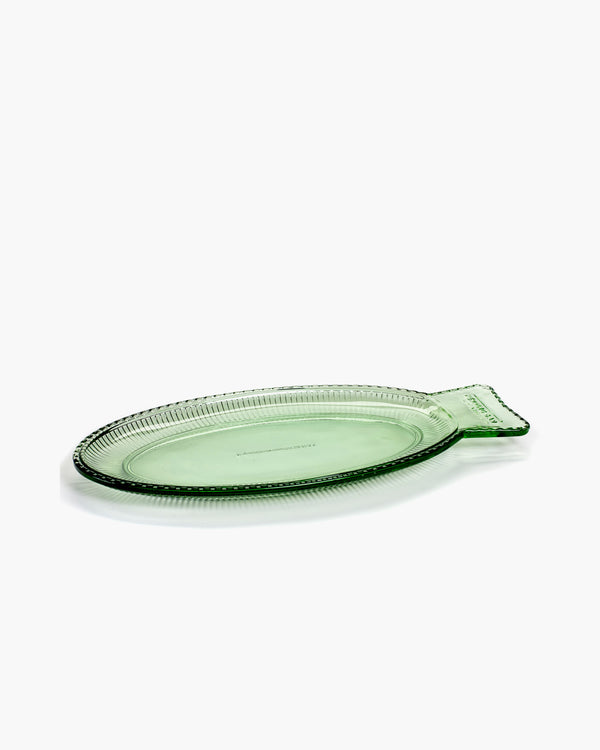 Carafe en verre transparent vert 1L Fish&Fish - Serax