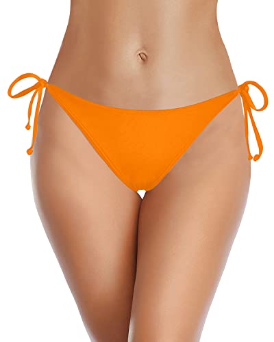 Holipick Bikini Bottoms for Women String Bathing Suit Bottom with Moderate  Coverage Low Waist Swim Bottom