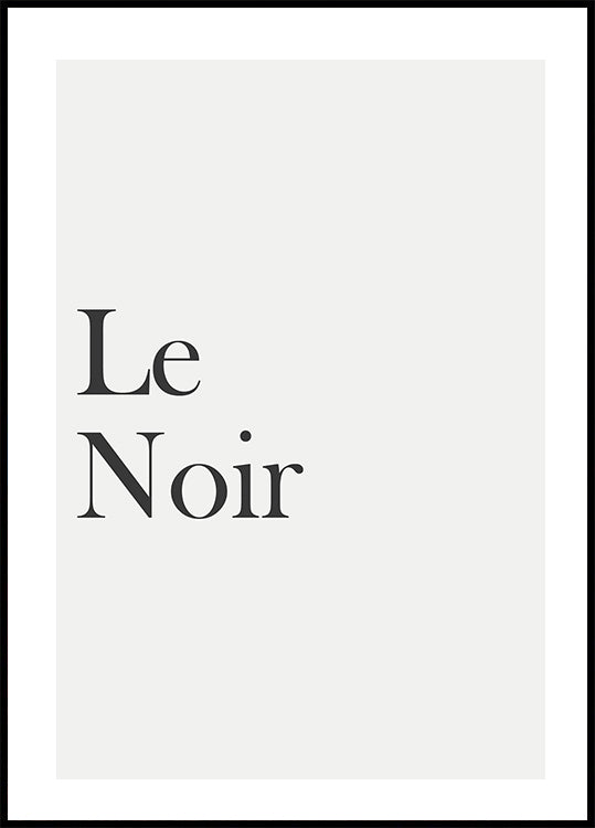 Minimalist Typography Poster (40x50cm) - Posters > Typographic Posters