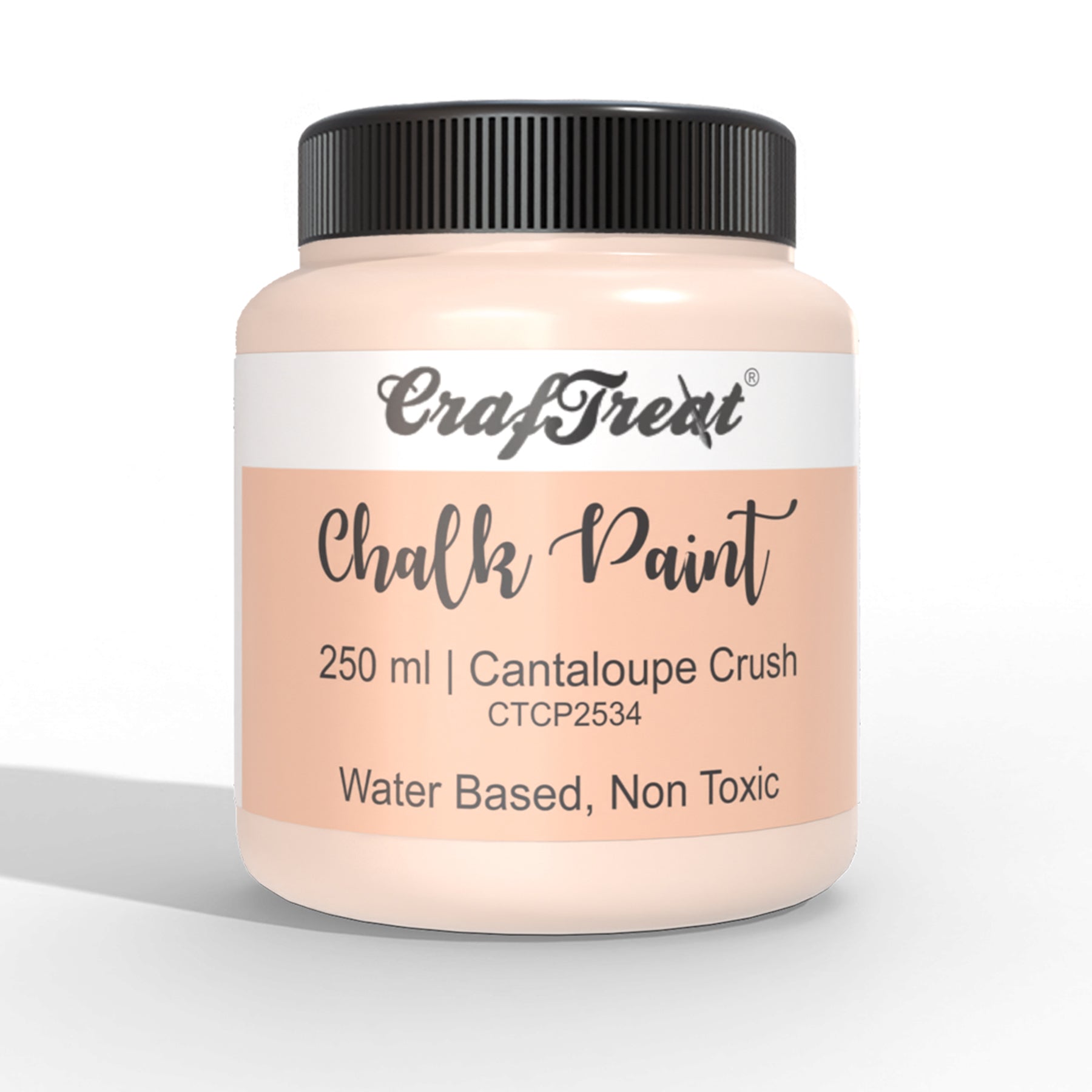 Buy CrafTreat Toasted Oatmeal Acrylic Chalk Paint 250ml, Off White Multi Surface and Mixed Media Paints