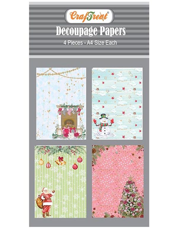 CrafTreat Snowflake Background & Winter Village Stencil Template 6x 6