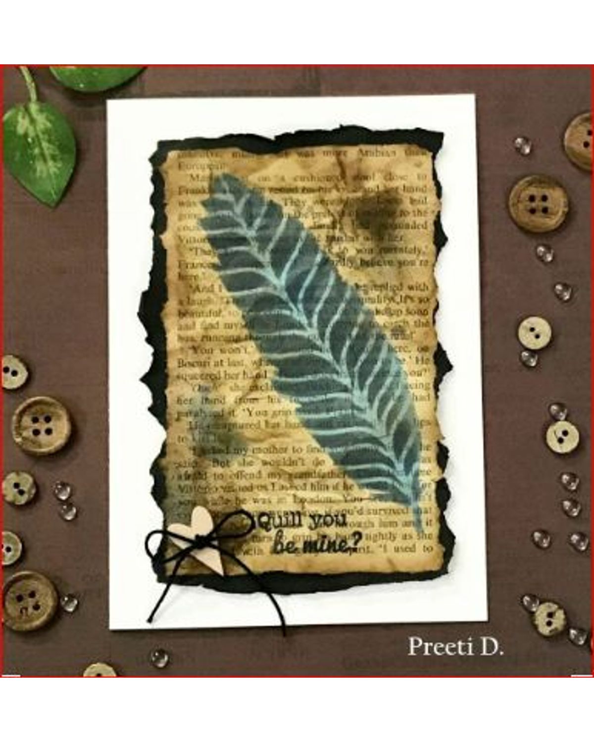 CrafTreat Feather Reusable Home Decor and DIY Stencils, Large Wall Stencils  for Painting, Mixed Media, Pattern stencil