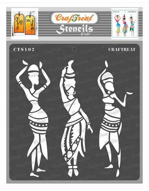 CrafTreat Stencil - Aztec Design1- Reusable painting Template Stencils for  DIY Crafts, Home decor, Scrapbooking, Album