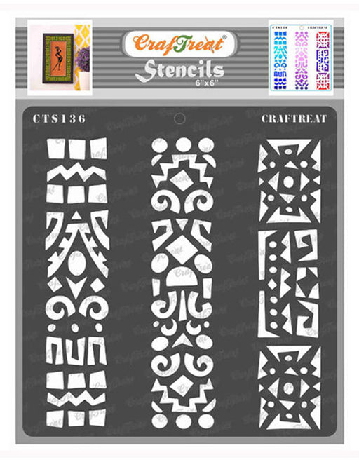 CrafTreat Paisley Stencils for Crafts Reusable Vintage - Paisley and Border  Stencil - Size: 6X6 Inches - Paisley Design Stencil for Furniture Painting  - Indian Border Stencil for Painting - Yahoo Shopping