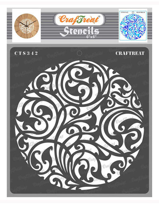 CrafTreat Ornate Borders and Lace Stencil 6x6 Inches Online