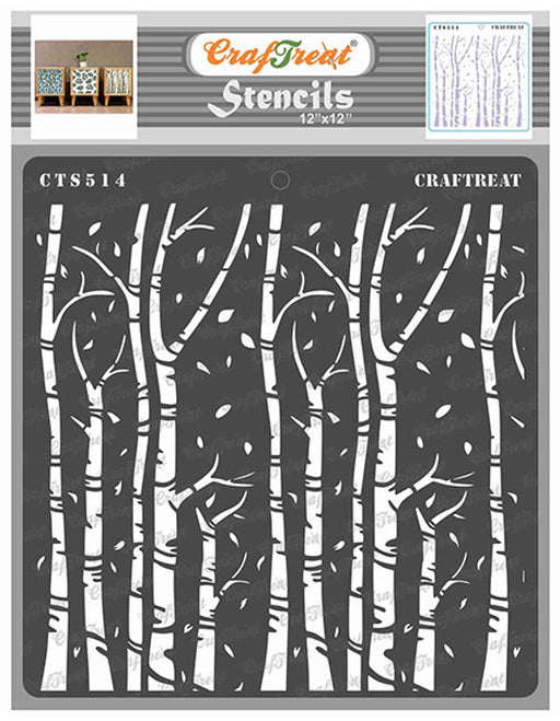 CrafTreat Family Tree 12 Inches Stencil for Home Decor Online