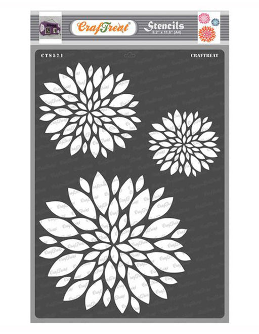 Julyarts Flower Circle Stencils for Card Making Natal For Stencil