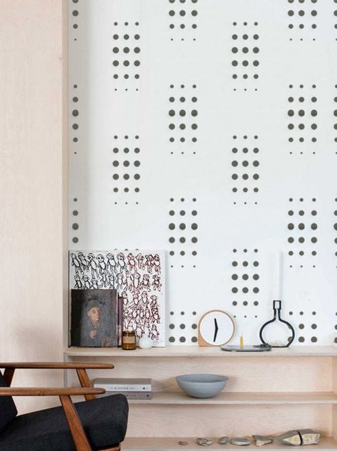 Modern Wall Stencil  Starry Night Polka Stars