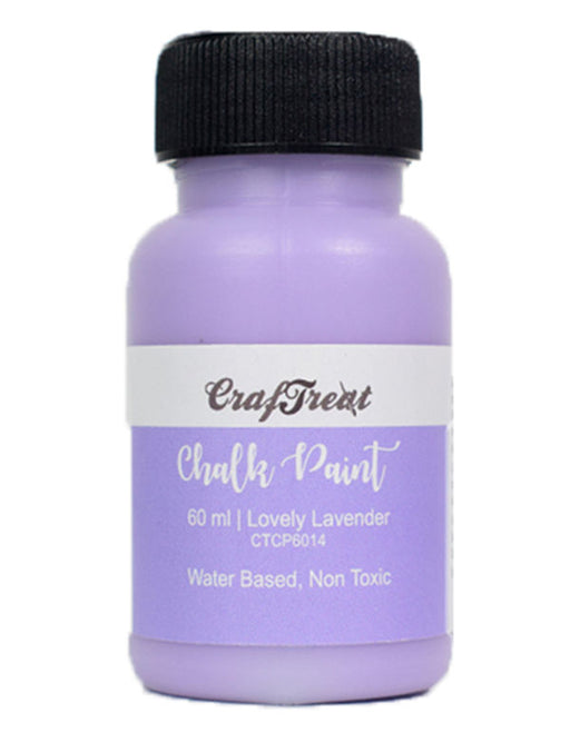 Buy CrafTreat Lilac Pink Acrylic Chalk Paint 60ml, Multi Surface and Mixed Media Paints