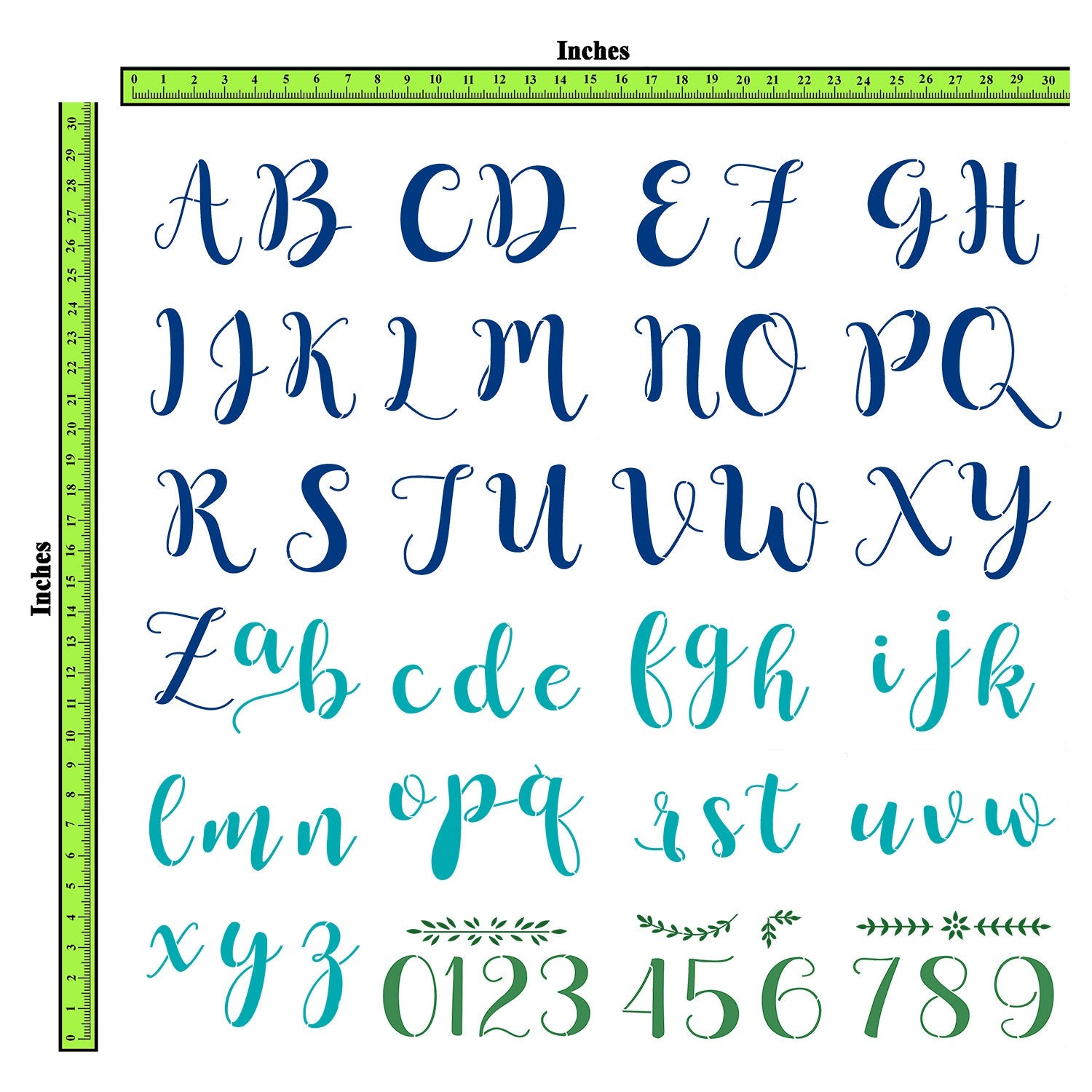 CrafTreat 24 Pieces Letter and Number Stencils Bullet Journaling (4.5x7) , Reusable Cake Letter Stencils , Spray Paint Stencil Letters , Alphabet