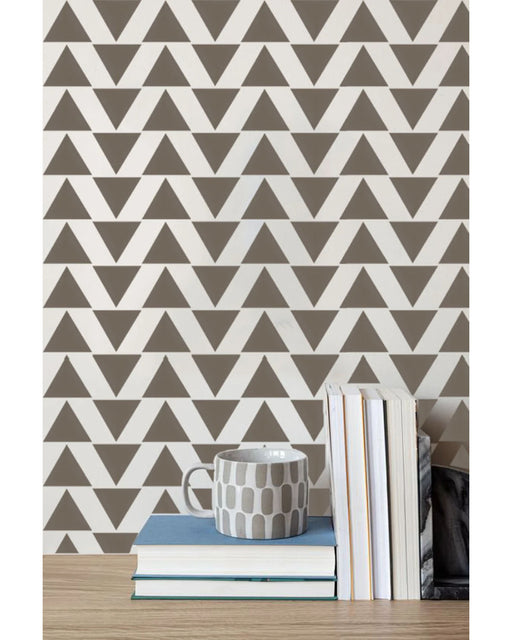 Buy Large Sea Shell Pattern Wall Stencil for Wall Paintings| Geometric Stencil Design 30x25 Online | CrafTreat