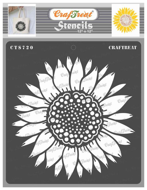 Sunflower Stencil - Reusable Color, Draw, Paint Custom Stencil Art