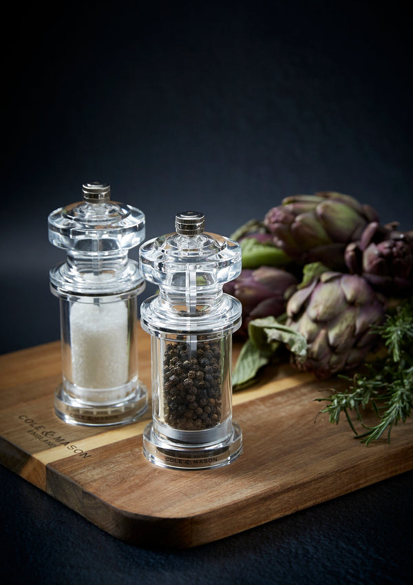 Custom Engraved Acrylic Salt Shaker & Pepper Mill Set Couple gifts