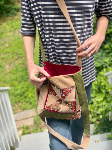 Hand made corduroy bag