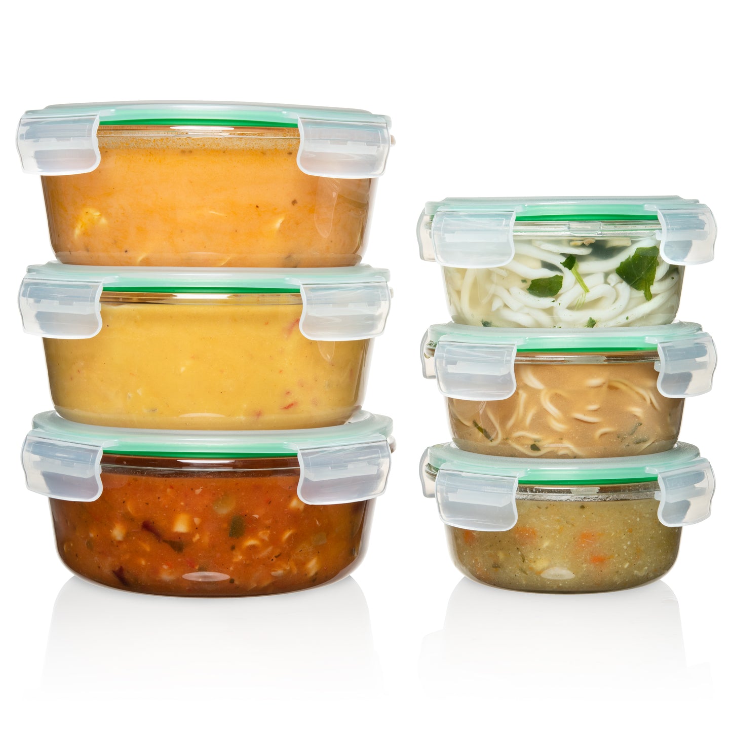 8 pack Rectangular Glass Food Storage Containers 35 oz – Fusion Gourmet