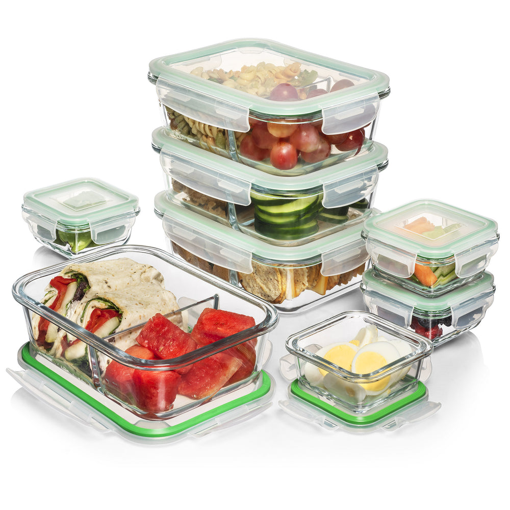 Potluck Set - 5 pack Rectangular Glass Food Storage Containers – Fusion  Gourmet