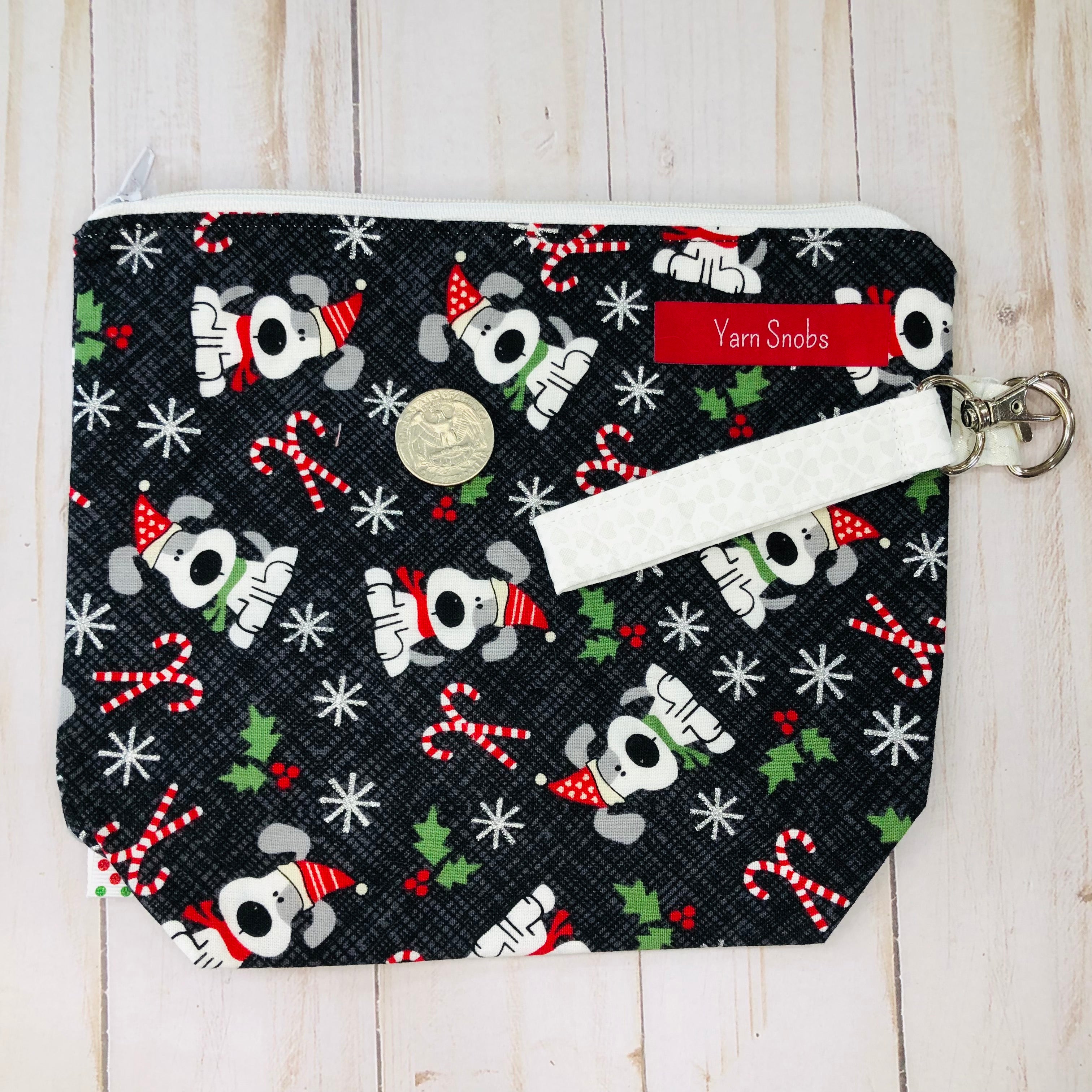 Holiday Dogs Small Project Bag