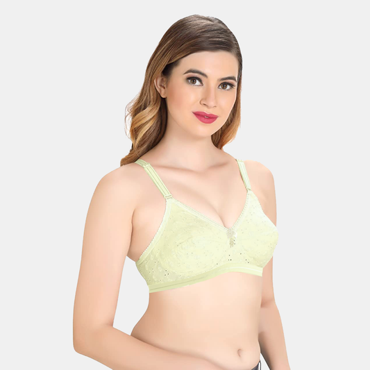 Like-Me Chicken Embroidery Cotton Bra Black BR21113-07 – LeeWear