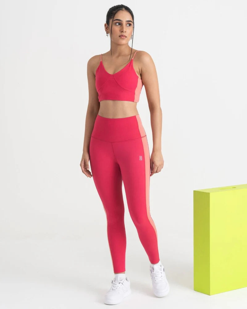 Pink women yoga pants