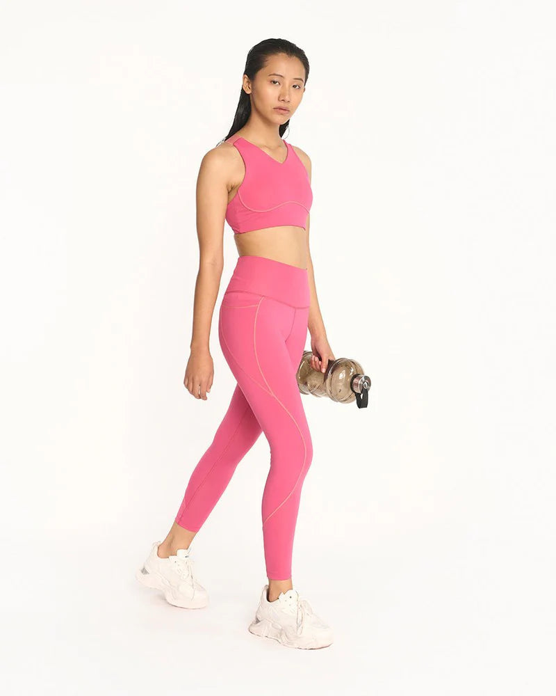 women pink sports wear set