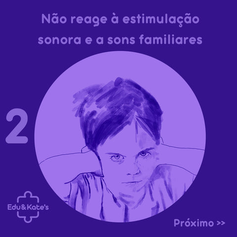 Alarme na aquisição da fala: Não reage à estimulação sonora e a sons familiares