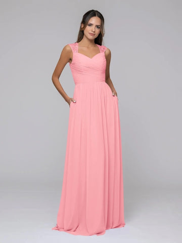 Coral Bridesmaid Dress for Spring Weddings