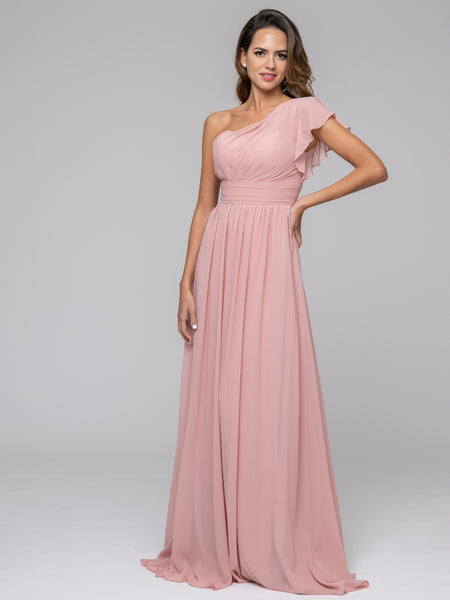 sexy one shoulder bridesmaid dresses