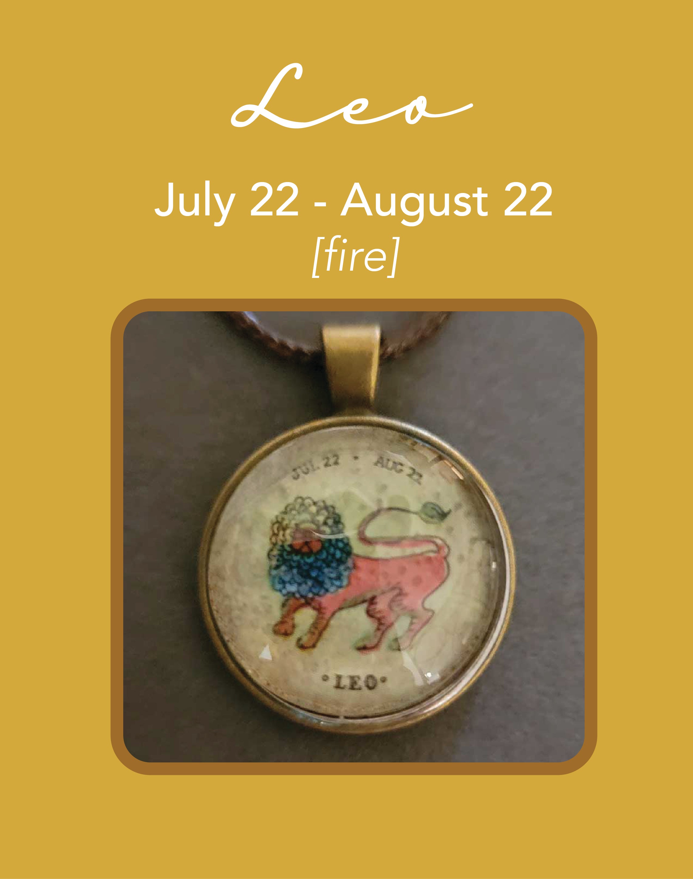 LEO | Zodiac Necklace | 18"