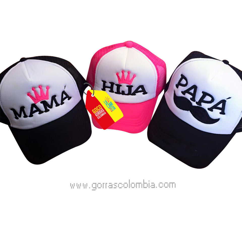 PAPÁ-MAMÁ-HIJA – Gorras Colombia